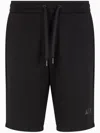 Armani Exchange Logo Sweatshirt Shorts In Black