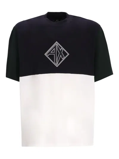 Armani Exchange Logo-print T-shirt In Black
