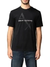 Armani Exchange Regular Fit T-shirts In Black
