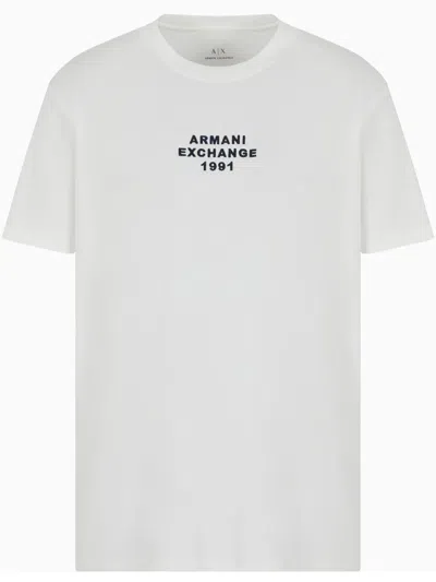 Armani Exchange Logo-print T-shirt In White