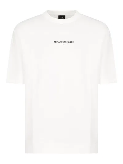 Armani Exchange Logo-print T-shirt In White