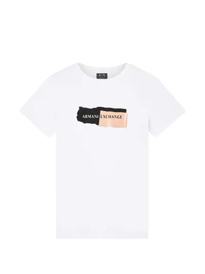 Armani Exchange Logo-print T-shirt In White