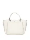 Armani Exchange Medium Shaped Shopper Bag With Double Handles In 白色