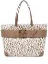 Armani Exchange Logo-print Tote Bag In Brown