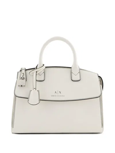 Armani Exchange Logo-print Tote Bag In Neutrals