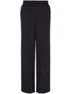 Armani Exchange Logo-print Track Pants In 黑色