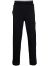Armani Exchange Logo-print Track Pants In Blue
