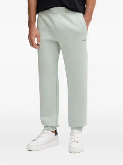 Armani Exchange Logo Print Track Pants In Green