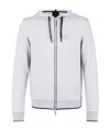 Armani Exchange Logo-print Zip-up Hoodie In White