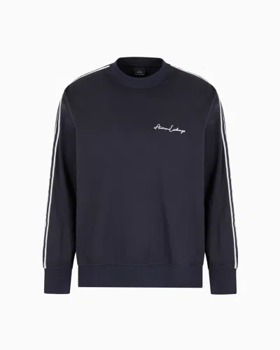 Armani Exchange Official Store Sweatshirts Without Hood In Blue