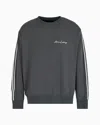Armani Exchange Logo Signature Crewneck Sweatshirt In Green