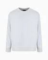 Armani Exchange Logo Signature Crewneck Sweatshirt In Grey