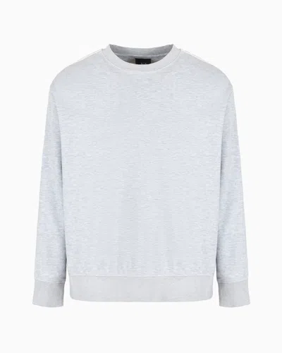 Armani Exchange Logo Signature Crewneck Sweatshirt In Grey