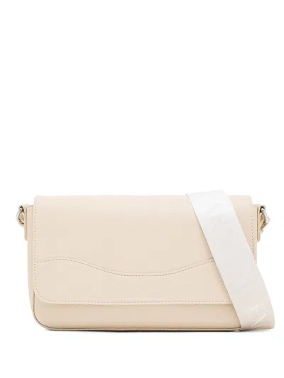 Armani Exchange Logo-strap Cross Body Bag In Neutrals