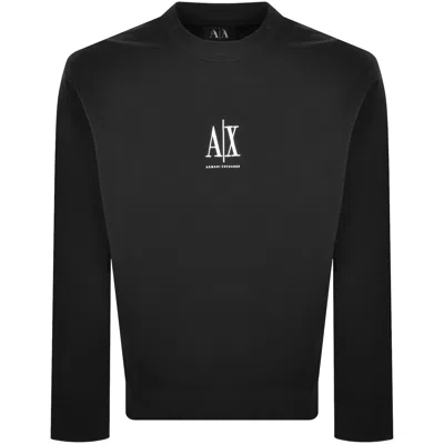 Armani Exchange Logo Sweatshirt Black