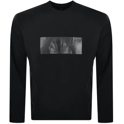 Armani Exchange Logo Sweatshirt Black