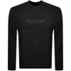 Armani Exchange Logo Sweatshirt Navy In Black