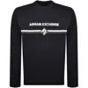 Armani Exchange Logo Sweatshirt Deep Navy In Navy