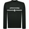 Armani Exchange Logo Sweatshirt Jet Set Green In Green