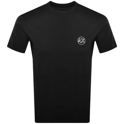 Armani Exchange Logo T Shirt Black