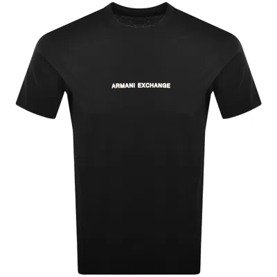Armani Exchange Logo T Shirt Black