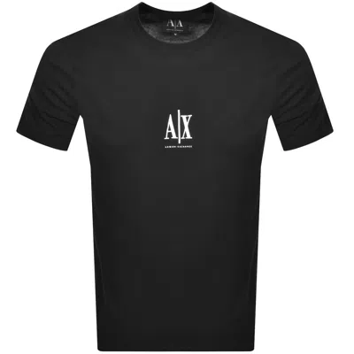 Armani Exchange Logo T Shirt Black