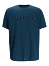 Armani Exchange Logo T-shirt In Blue