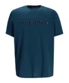 Armani Exchange Logo T-shirt In Blue