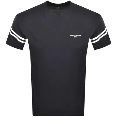 ARMANI EXCHANGE ARMANI EXCHANGE LOGO T SHIRT DEEP NAVY