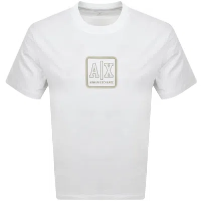 ARMANI EXCHANGE ARMANI EXCHANGE LOGO T SHIRT OFF WHITE