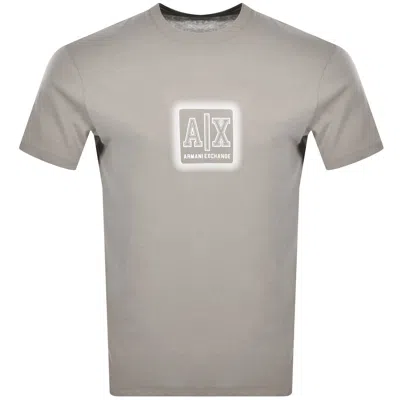 Armani Exchange Logo T Shirt Roasted Cashew In Brown