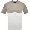 Armani Exchange Logo T Shirt White In Gray