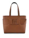 Armani Exchange Handbag With Asv Logo Detail In Brown