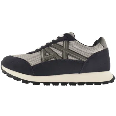 Armani Exchange Logo Trainers Navy