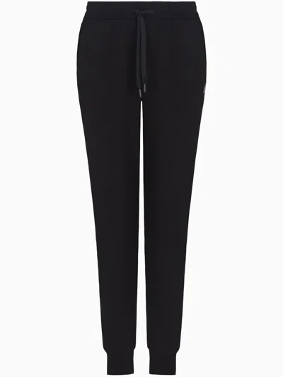 Armani Exchange Logo Trousers In Black