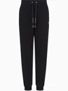 Shop Armani Exchange Logo Trousers In Black