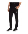 Armani Exchange Logo Trousers In Black