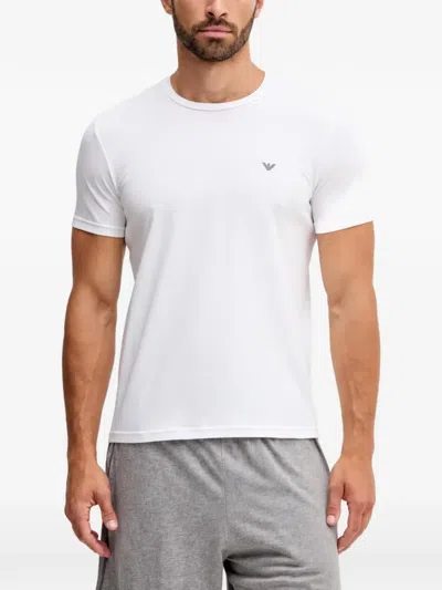 Armani Exchange Logo T-shirt In Gray
