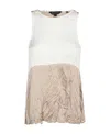 Armani Exchange Logo Vest In Nude
