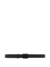 Armani Exchange Logo-buckle Belt In Black