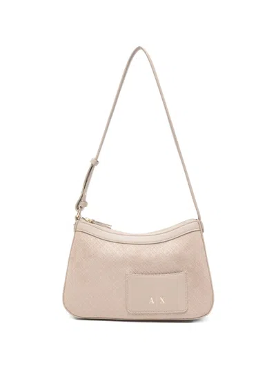 ARMANI EXCHANGE LOGO-DEBOSSED SHOULDER BAG