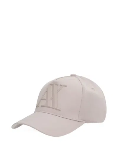 Armani Exchange Logo-detail Baseball Cap In Gray