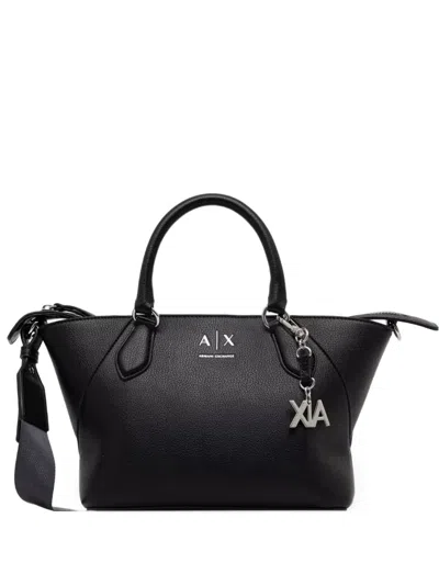 Armani Exchange Logo-detail Cross Body Bag In Black