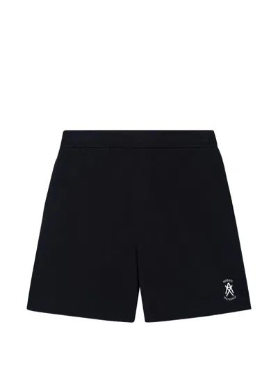 Armani Exchange Logo-detail Shorts In Blue