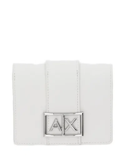 Armani Exchange Logo-detail Wallet In White