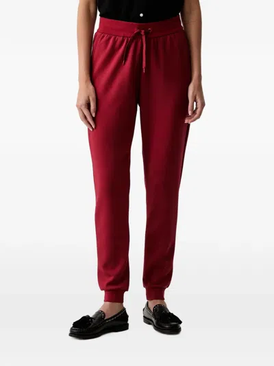 Armani Exchange Logo-embellished Drawstring Track Pants In Rot