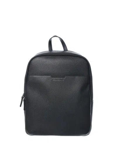 ARMANI EXCHANGE LOGO-EMBOSSED BACKPACK