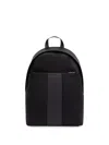 Armani Exchange Logo-embossed Backpack In Black