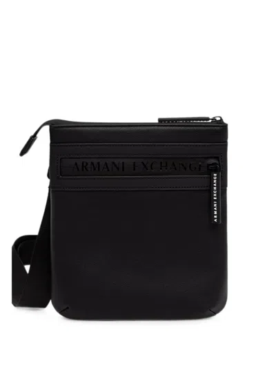 Armani Exchange Logo-embossed Belt Bag In Black