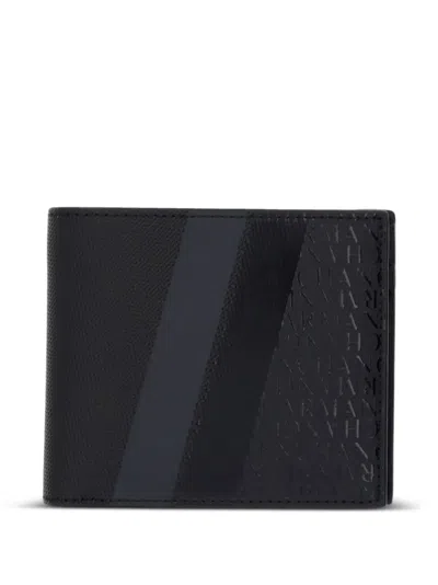 Armani Exchange Portemonnaie Mit Logo-prägung In Black